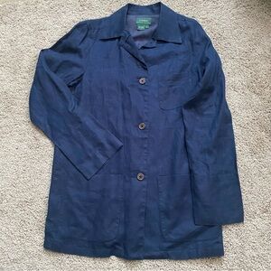 Lauren Ralph Lauren Navy 100% Linen shirt/jacket